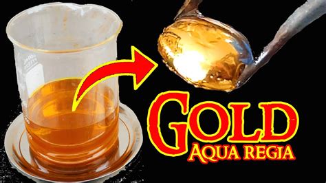 aqua regia can dissolve gold.